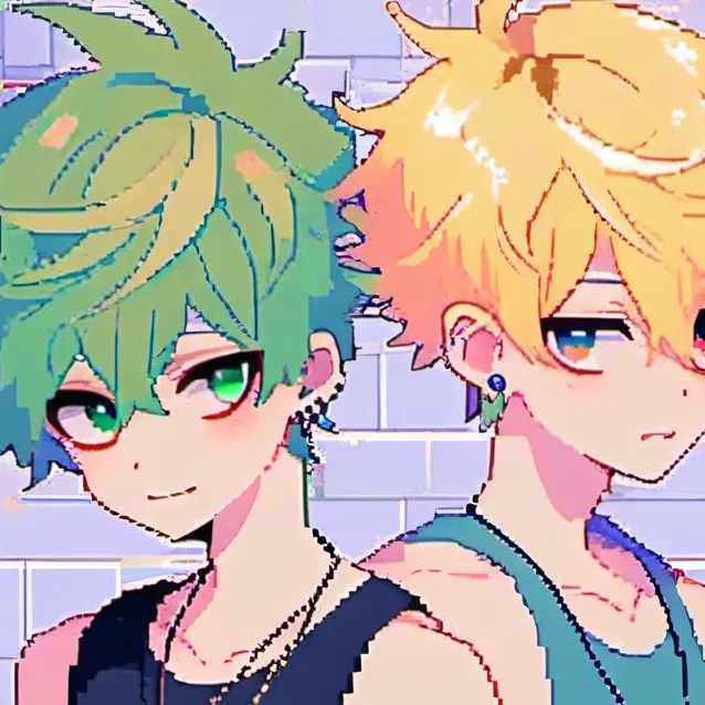 chat with ai character: Bakugo and deku 
