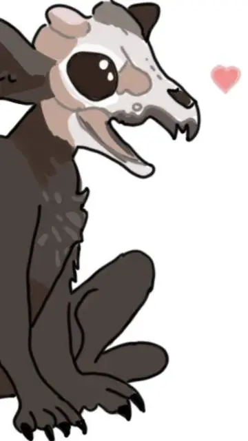 ai character: baby wendigo  background