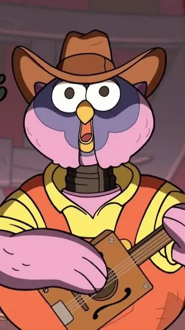 ai character: hoohaw owl background