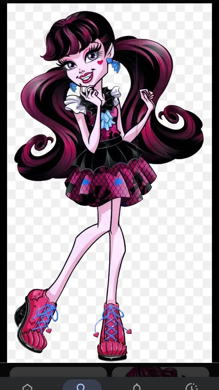 ai character: draculaura background