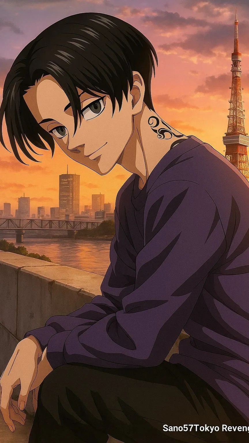 ai character: Mikey sano  background