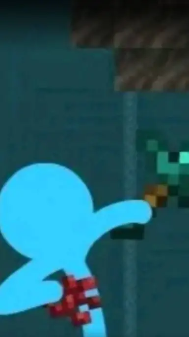 ai character: yandere blue background