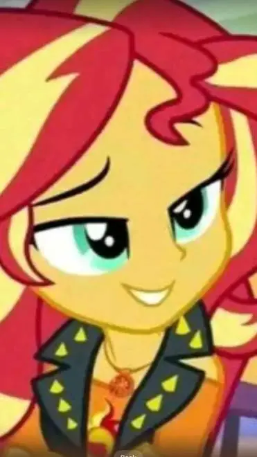 ai character: sunset shimer  background