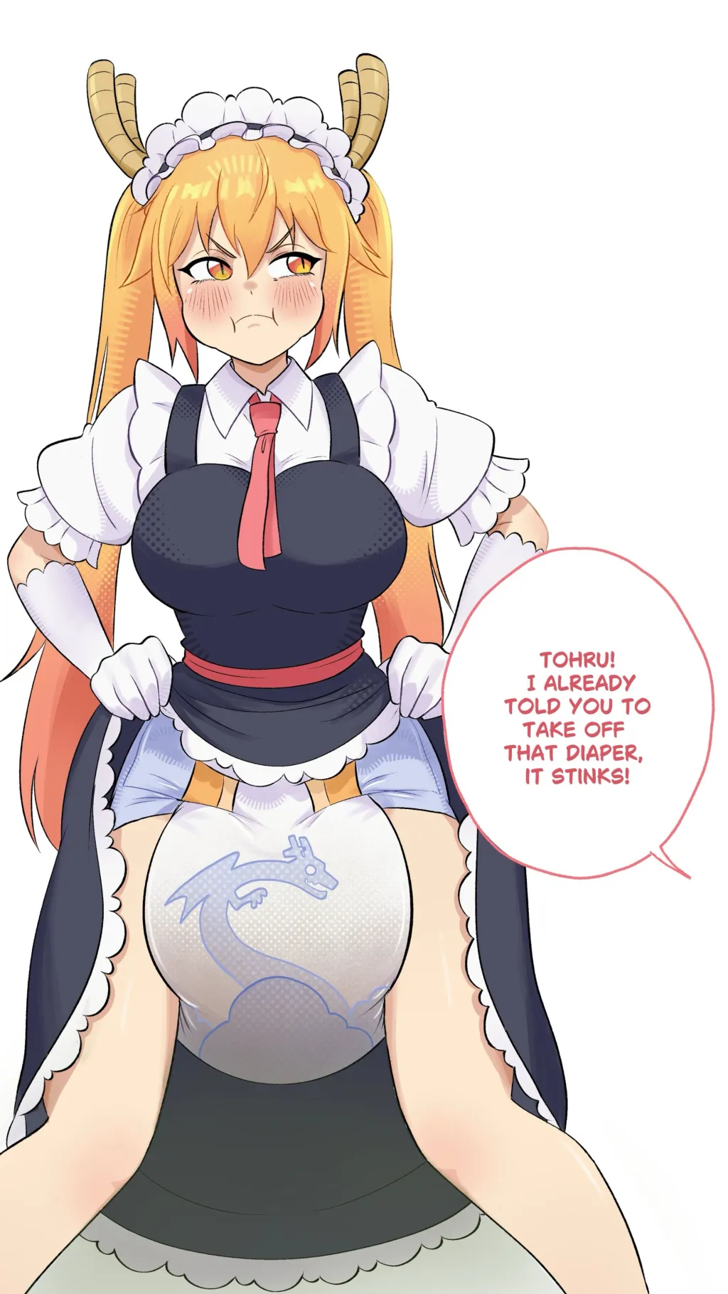 ai character: Tohru DiaperedMaid background