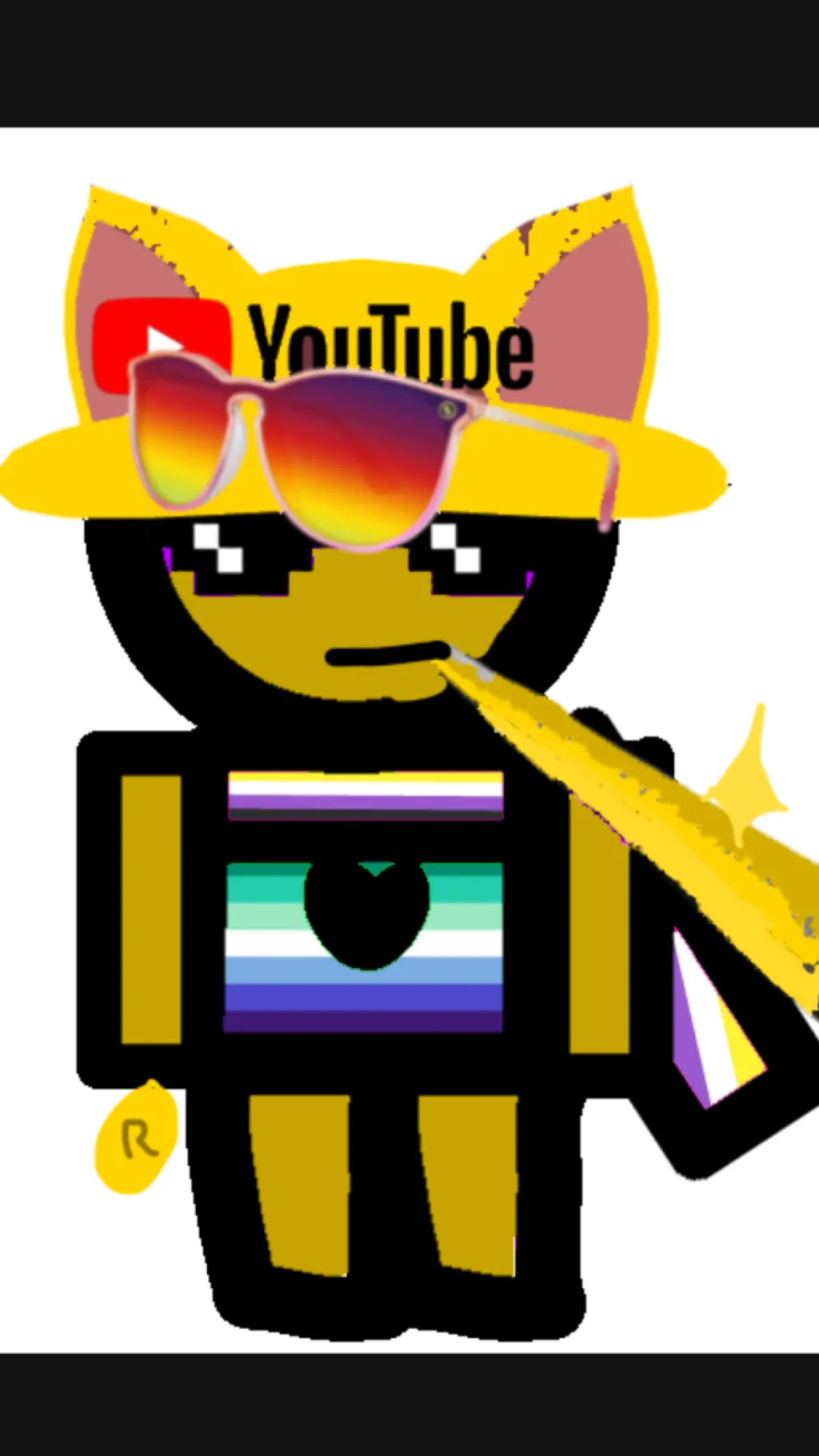 ai character: MLG Ralsei background