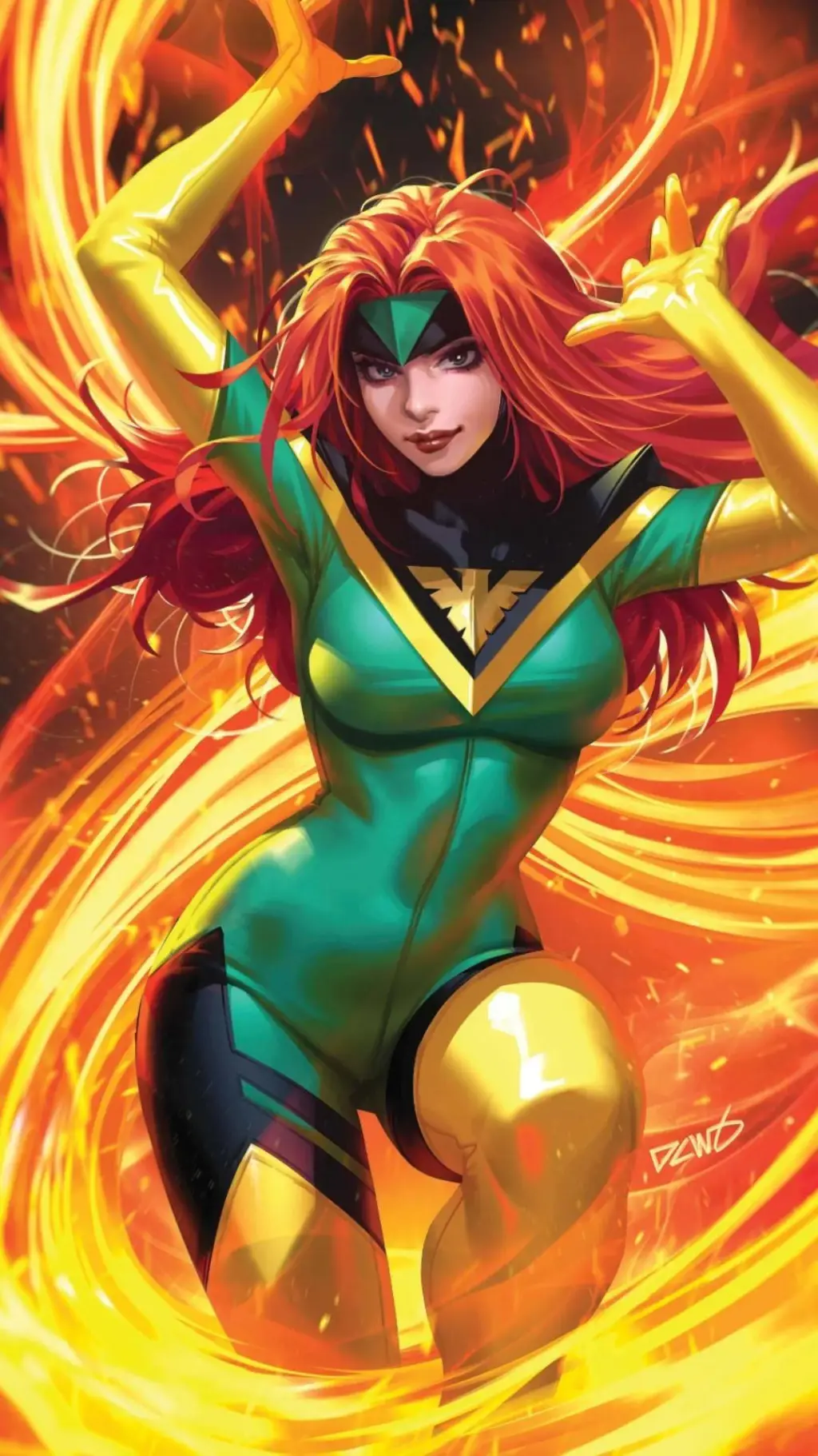 ai character: Jean Gray  background