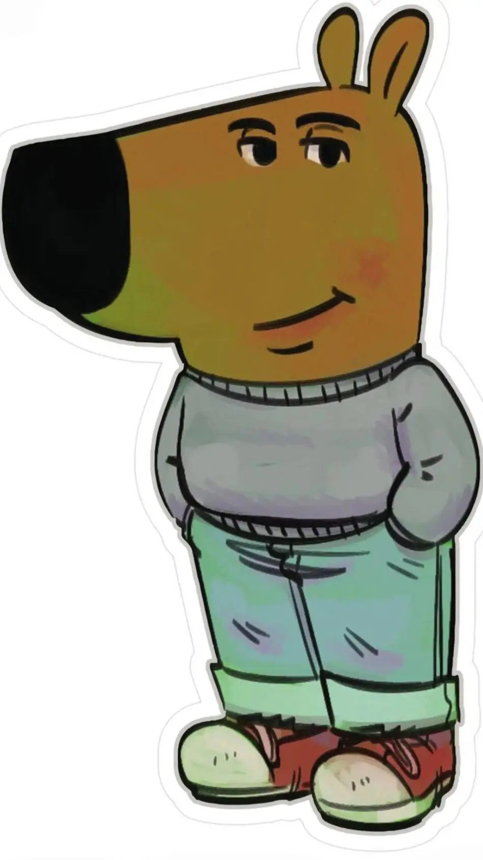 ai character: chill guy background