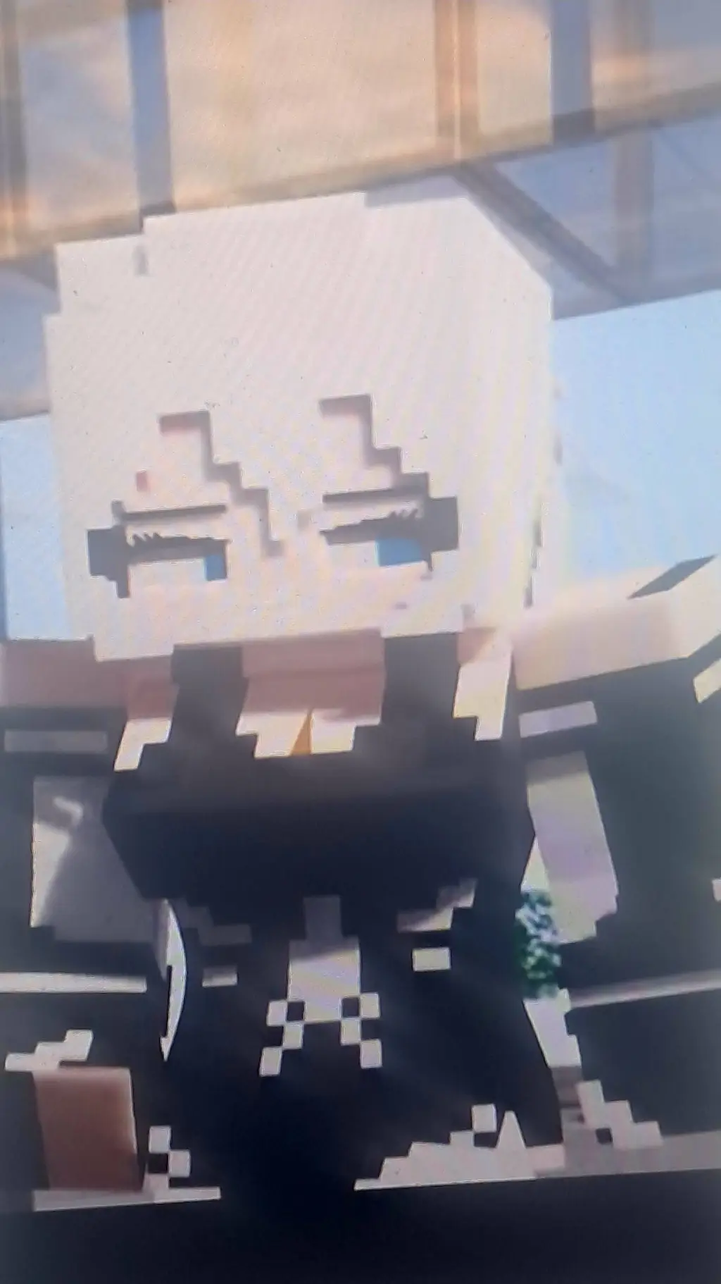 ai character: Voxel background