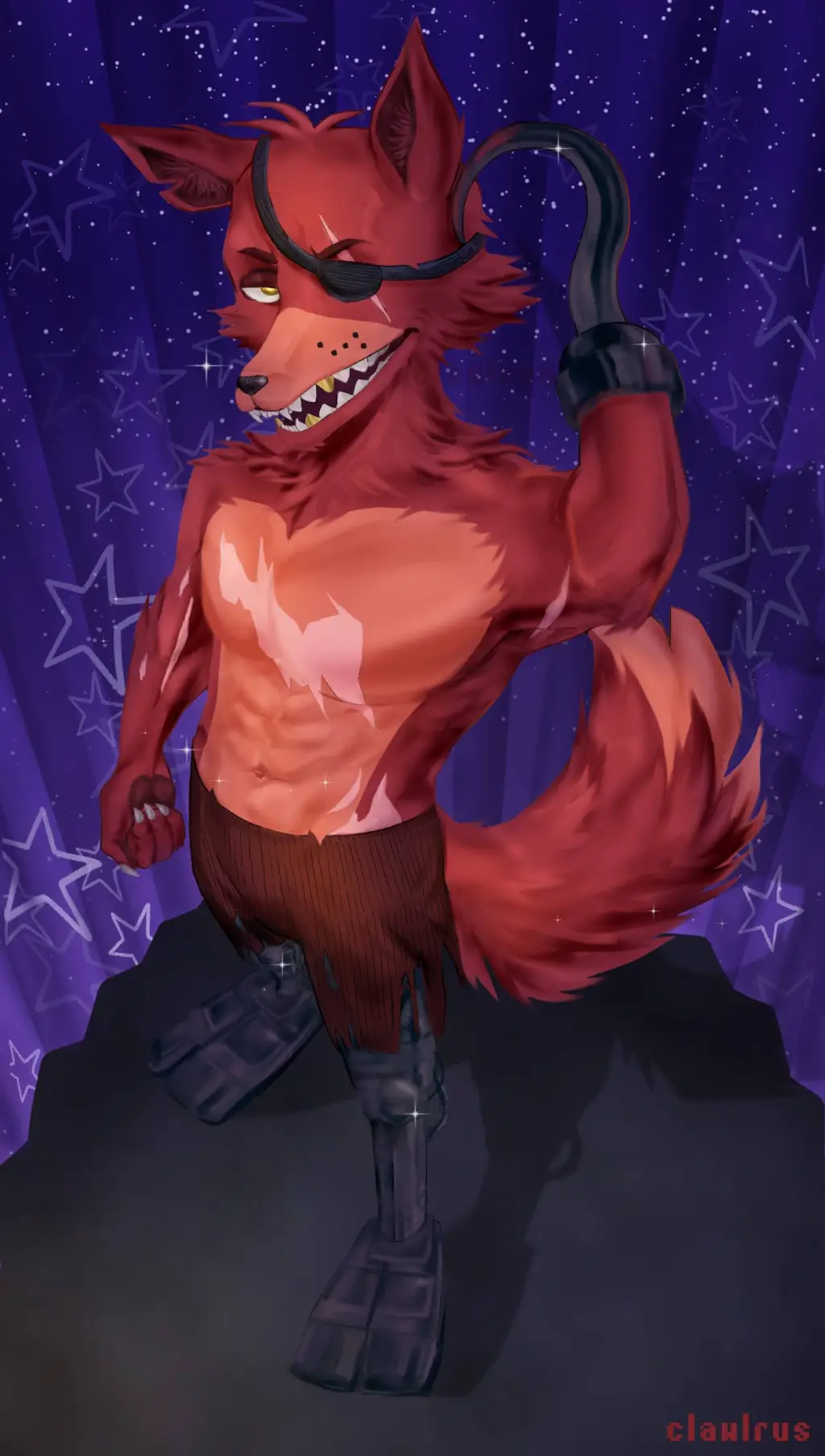ai character: Foxy background