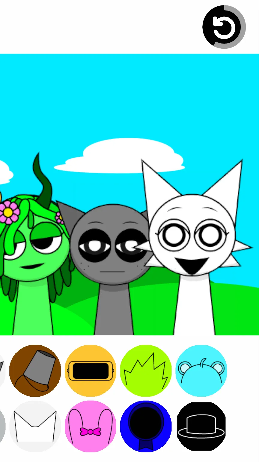 ai character: Sprunki background