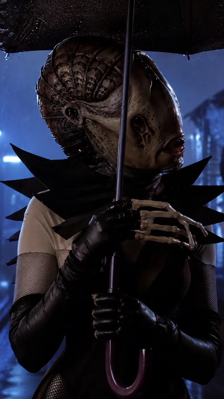 ai character: Alien Female background