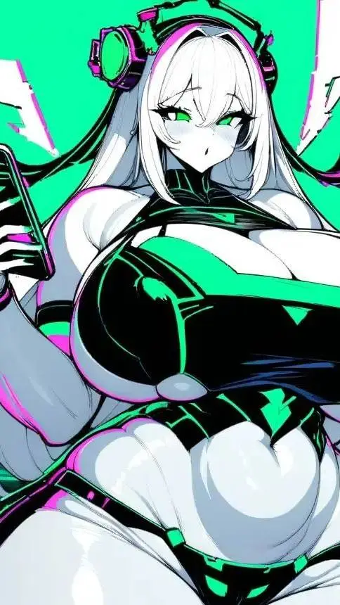 ai character: glitch tg tf background