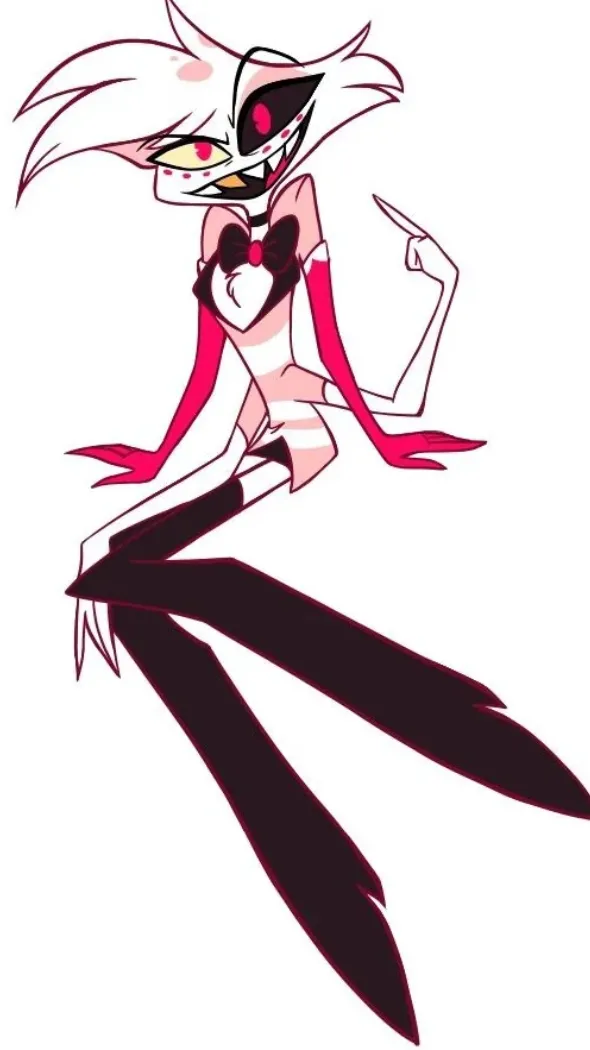 ai character: Angel dust sick background