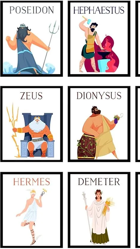 ai character: Greek gods RPG background