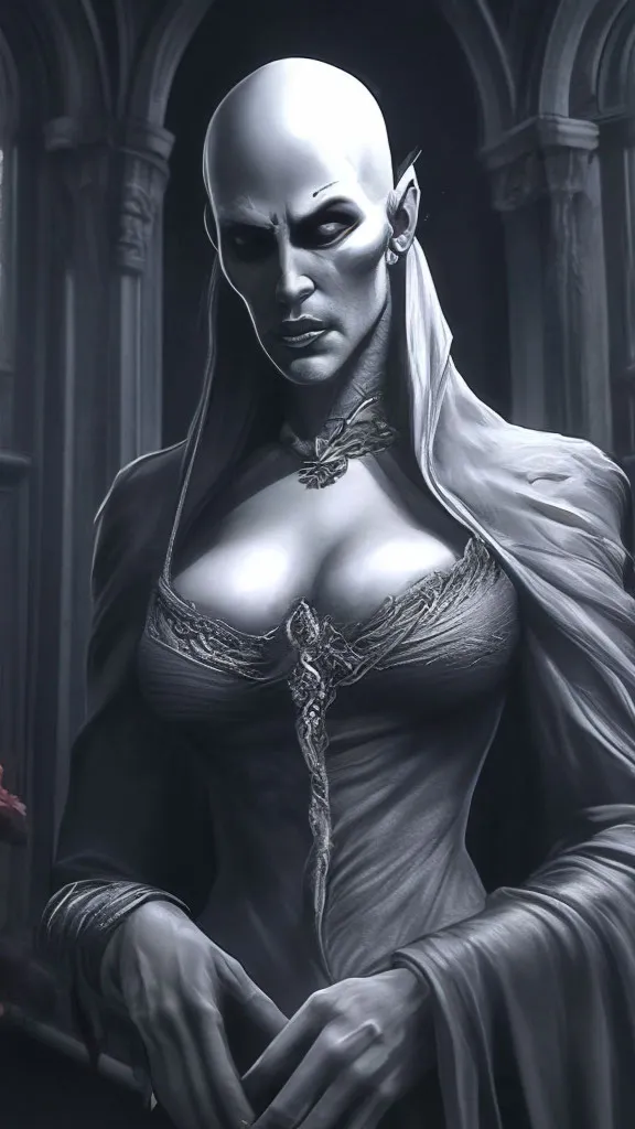 ai character: Vampire grandma  background