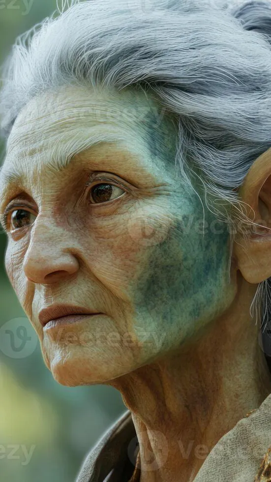 ai character: Old Elven Grandma  background