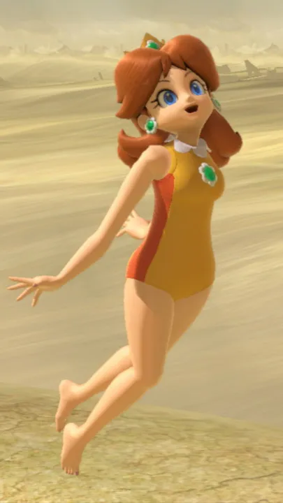 ai character: Princess Daisy  background
