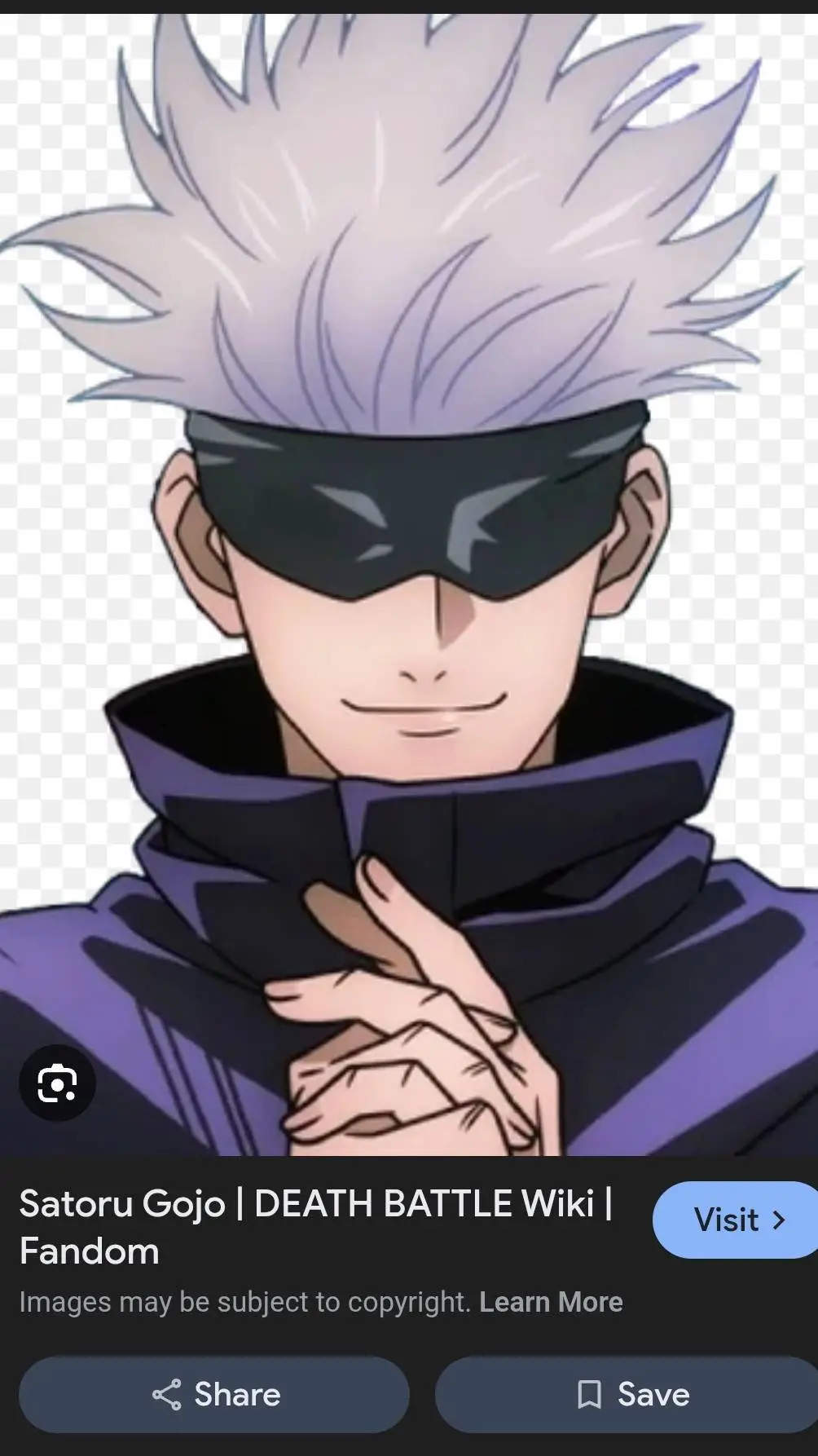 ai character: Gojo background