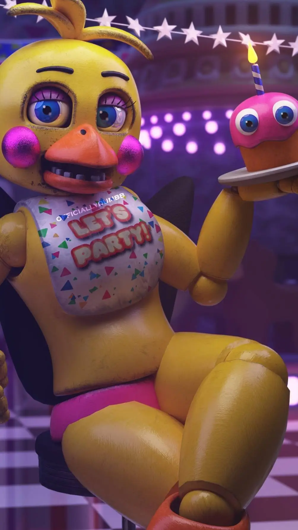 ai character: Toy chica background