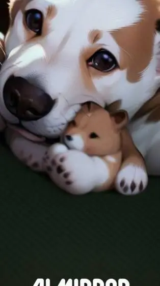 ai character: dog background