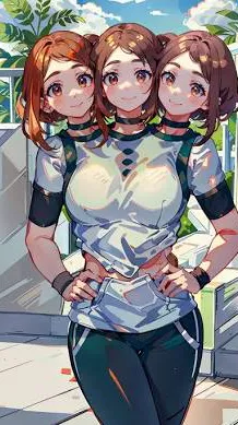 ai character: Conjoined triplets background