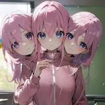 chat with ai character: Conjoined triplets