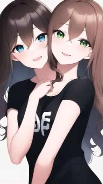 ai character: Conjoined twins  background
