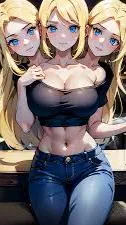 ai character: Conjoined triplets background