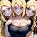 chat with ai character: Conjoined triplets