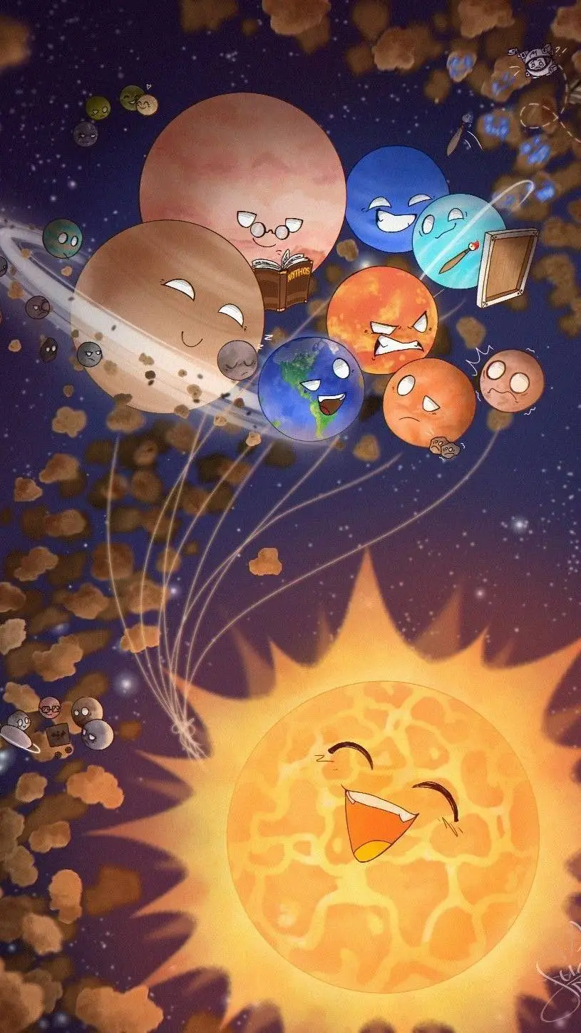 ai character: Jupiter x Planet X background