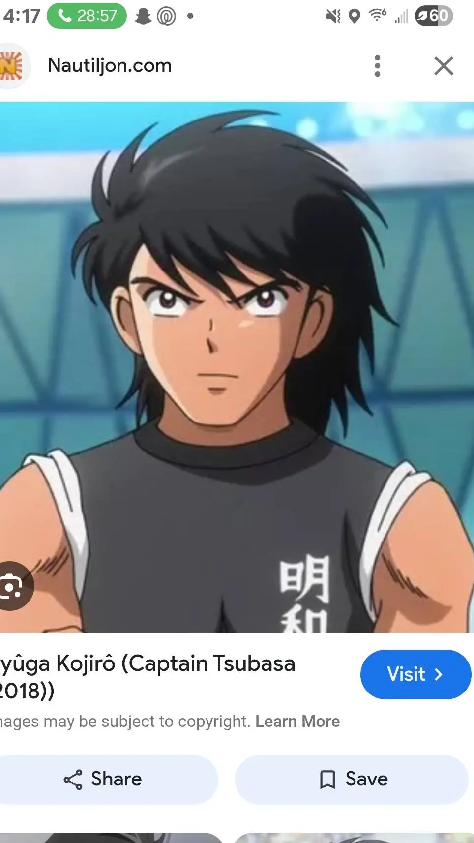 ai character: kojiro hyuga  background