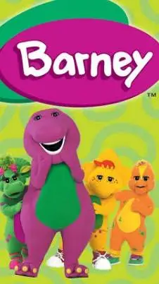 ai character: Barney 🟣🟢🟣🟢🟣🟢🟣🟢🟣🟢🟣 background