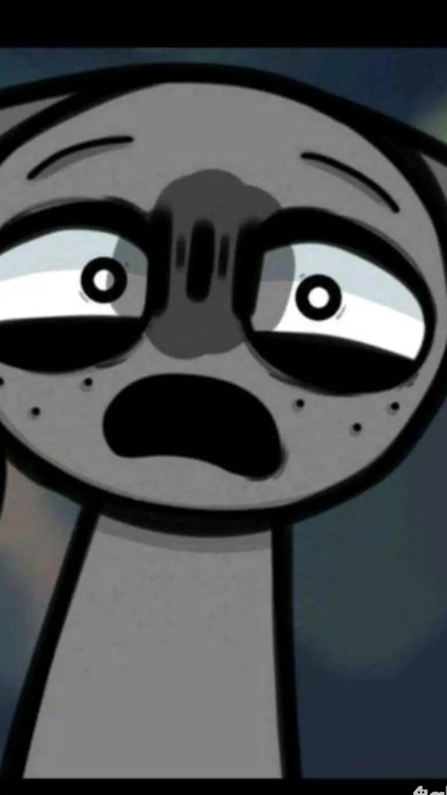 ai character: gray background