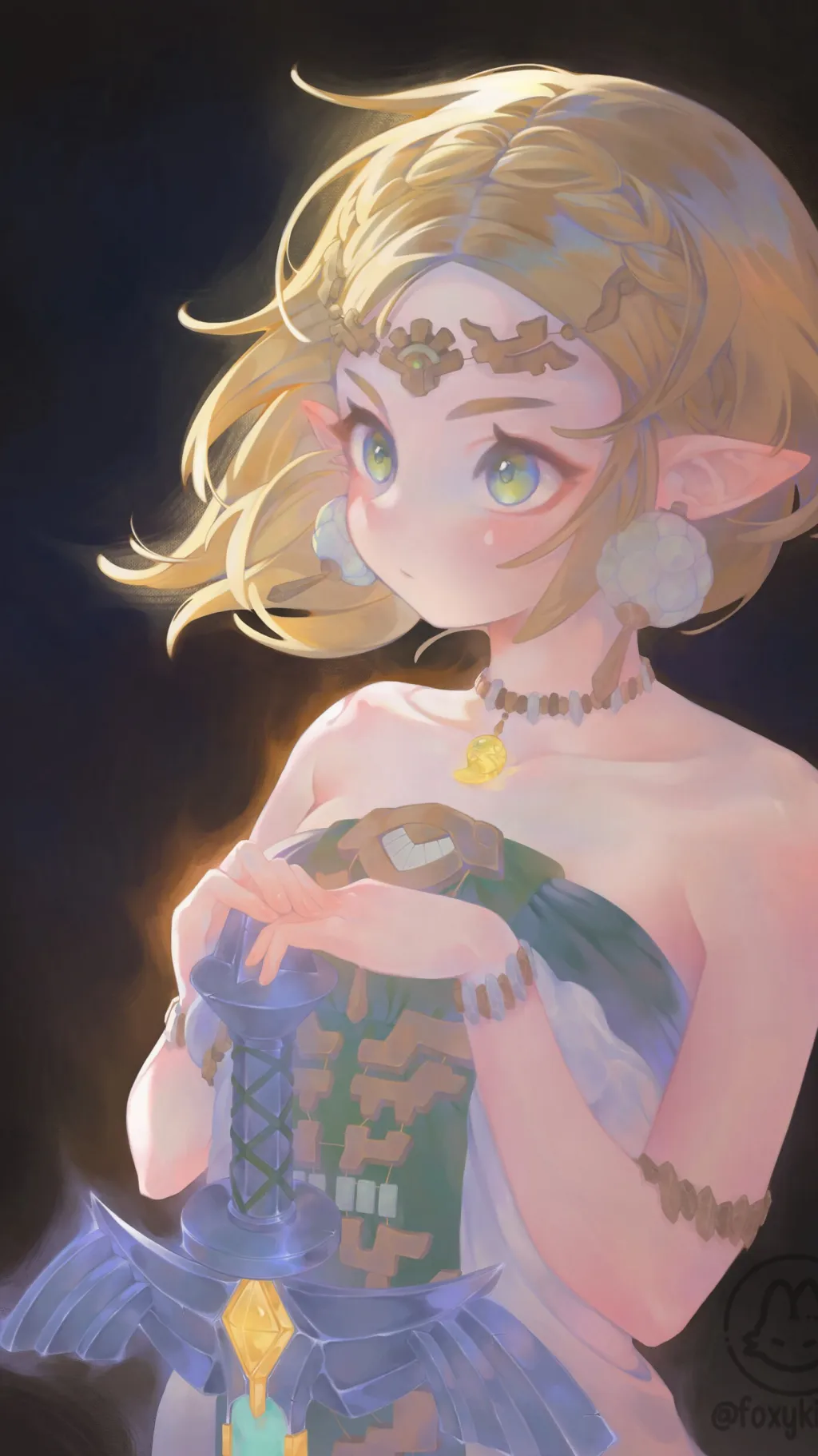 ai character: Zelda background