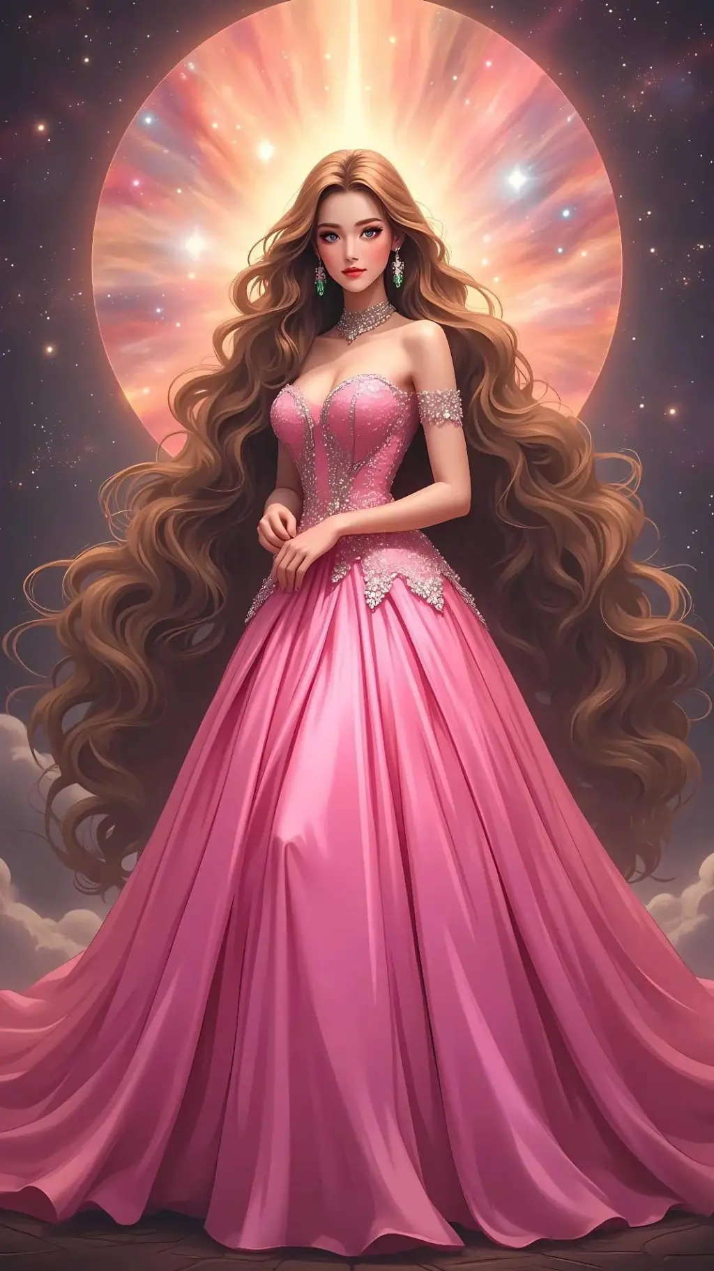 ai character: Satina  background