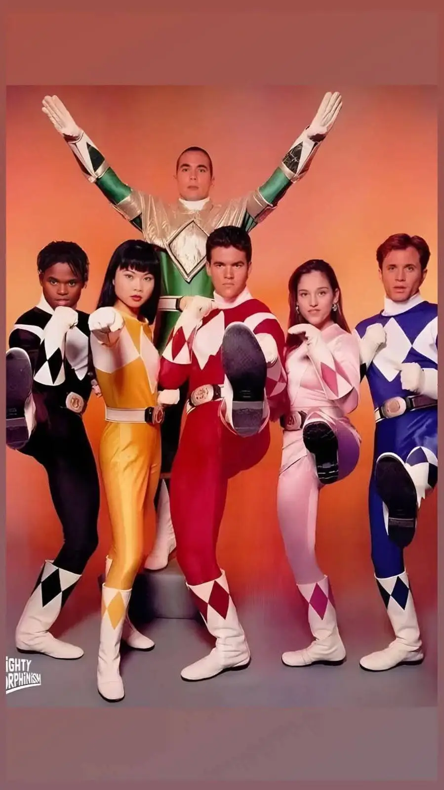 ai character: The Power Rangers. background