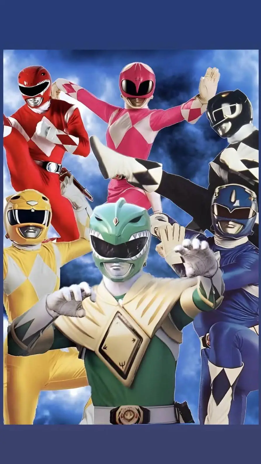 ai character: The Power Rangers. background