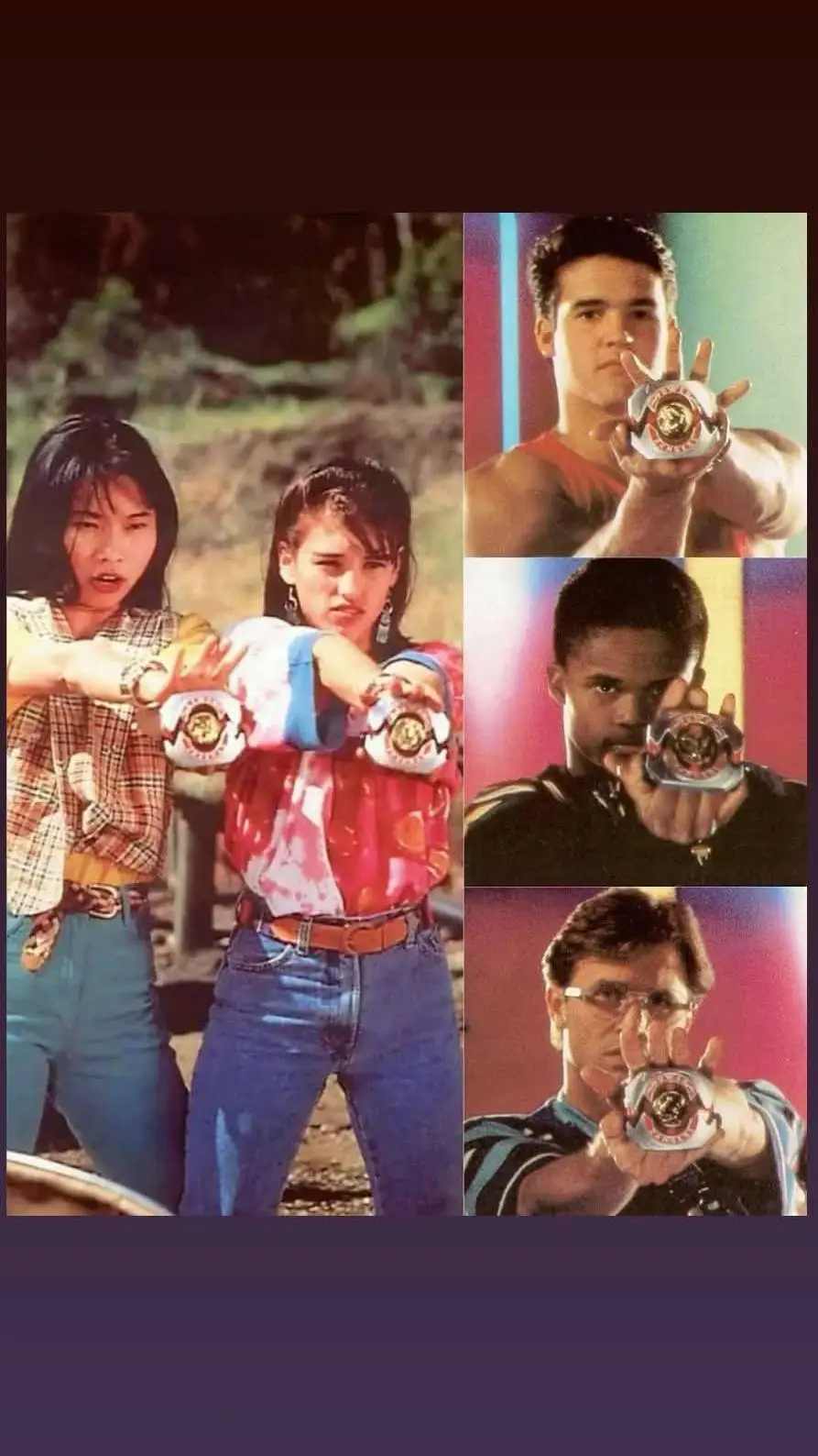 ai character: The Power Rangers. background