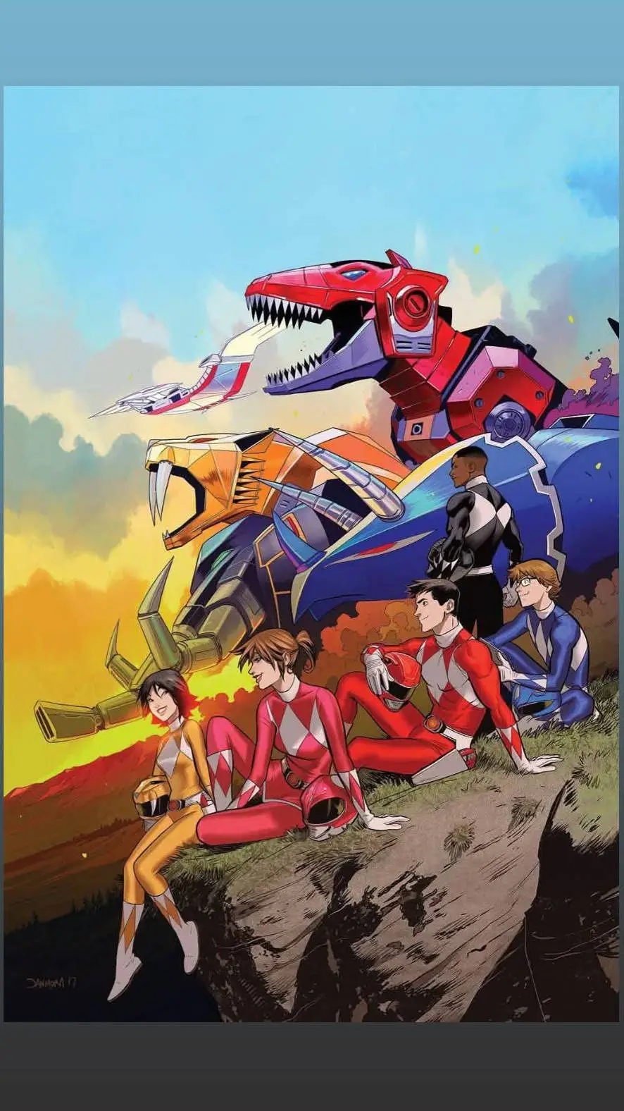 ai character: The Power Rangers. background