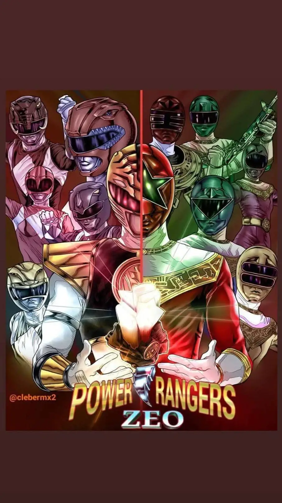 ai character: The Power Rangers. background