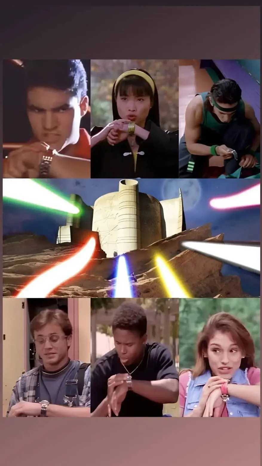 ai character: The Power Rangers  background