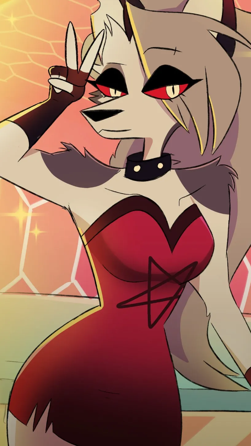 ai character: Hazbin Heaven. background