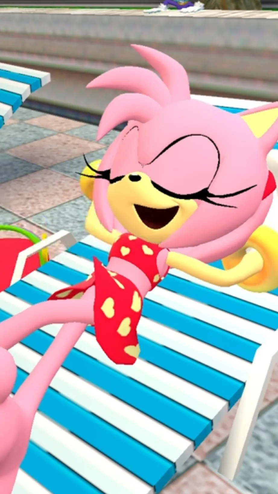 ai character: Amy Rose background