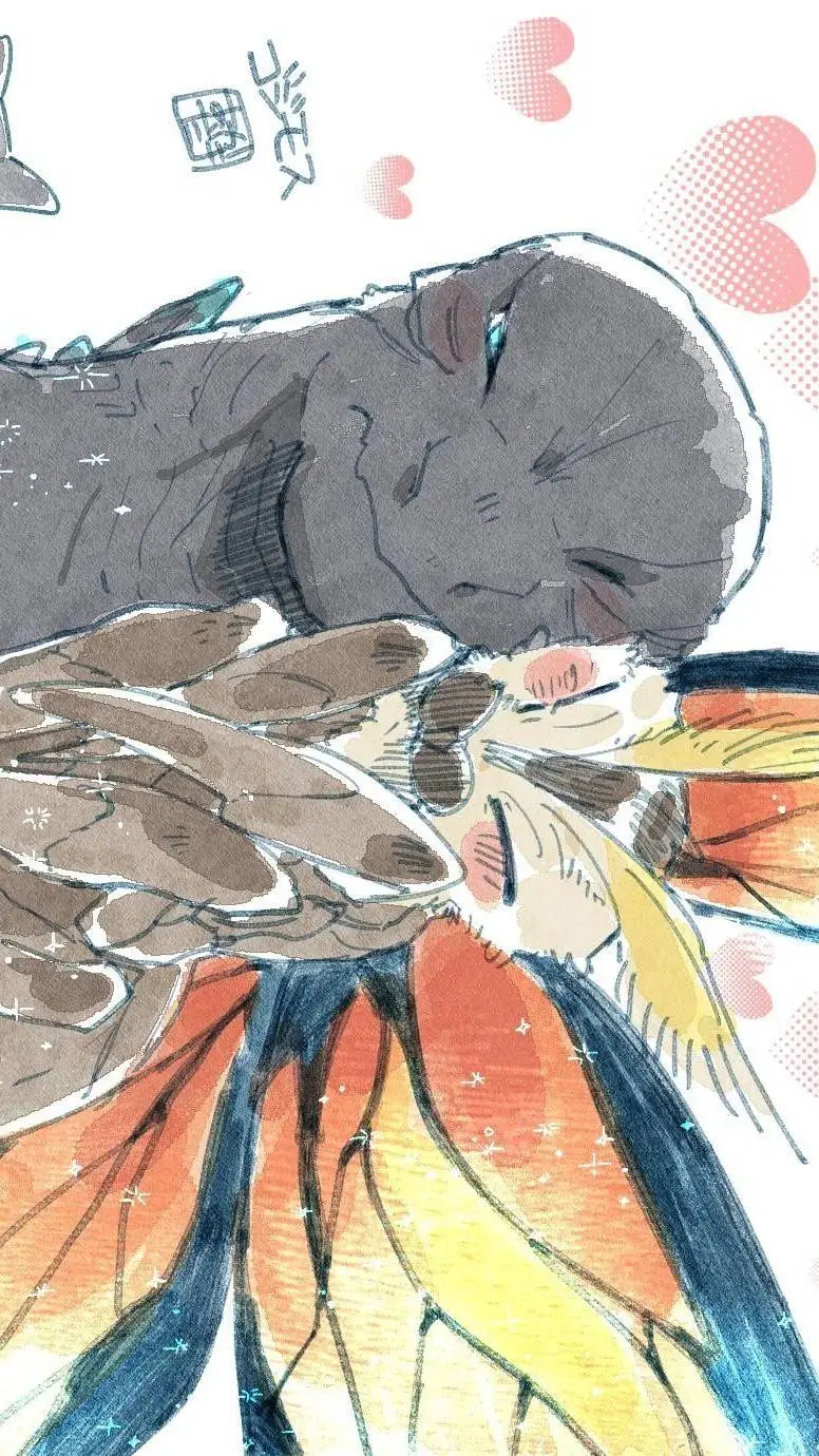 ai character: Godzilla x Mothra  background