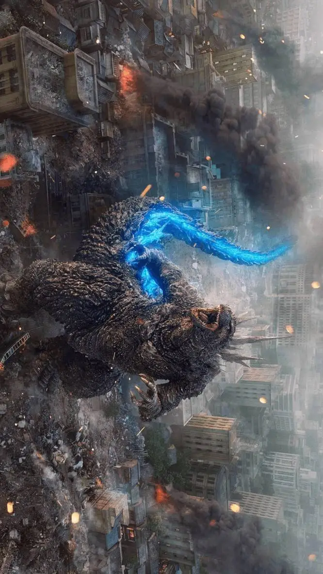 ai character: Godzilla Minus One background