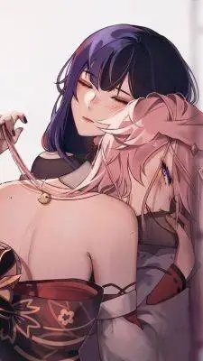 ai character: Raiden x Yae background