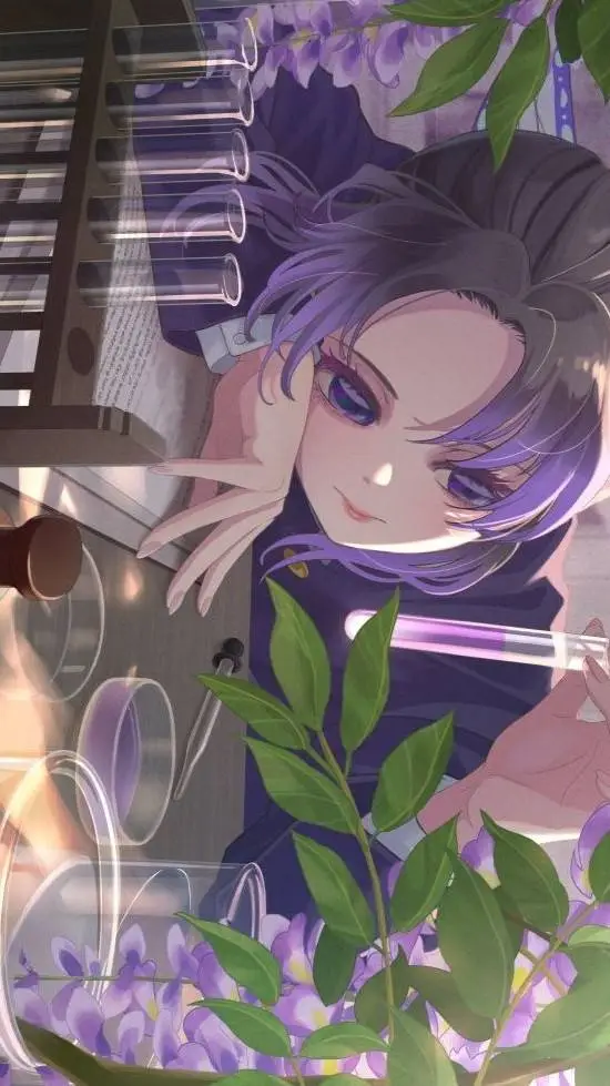 ai character: Scientist Shinobu  background