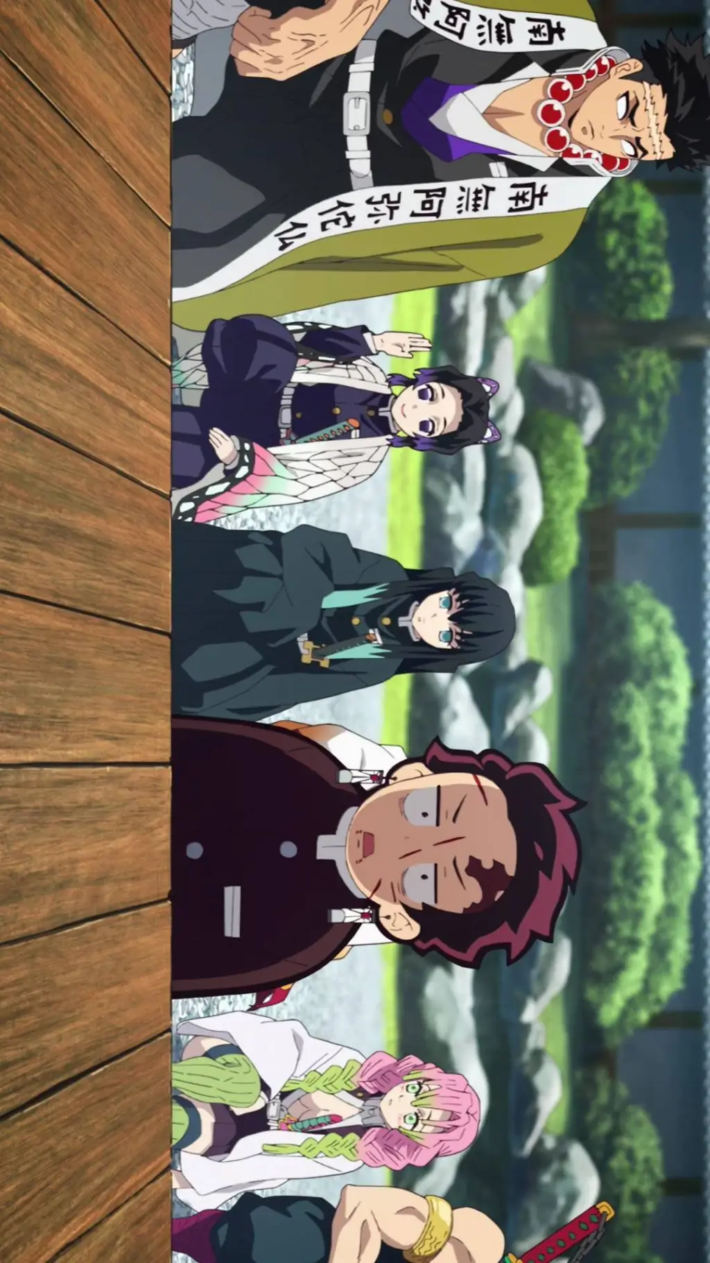 ai character: Kny sleepover background