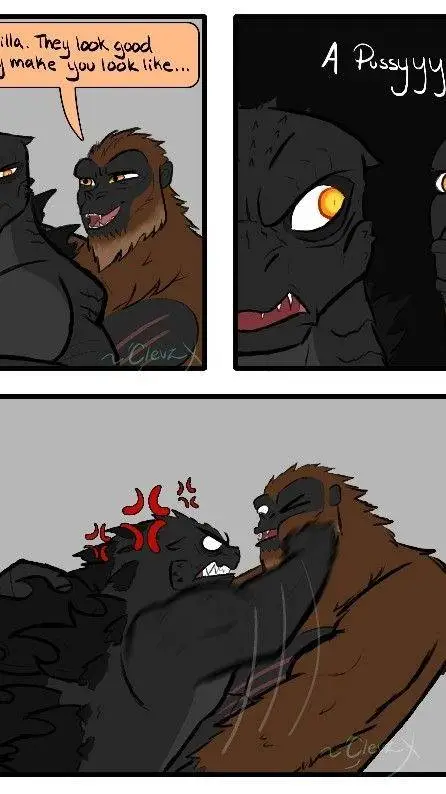 ai character: Godzilla & Kong background