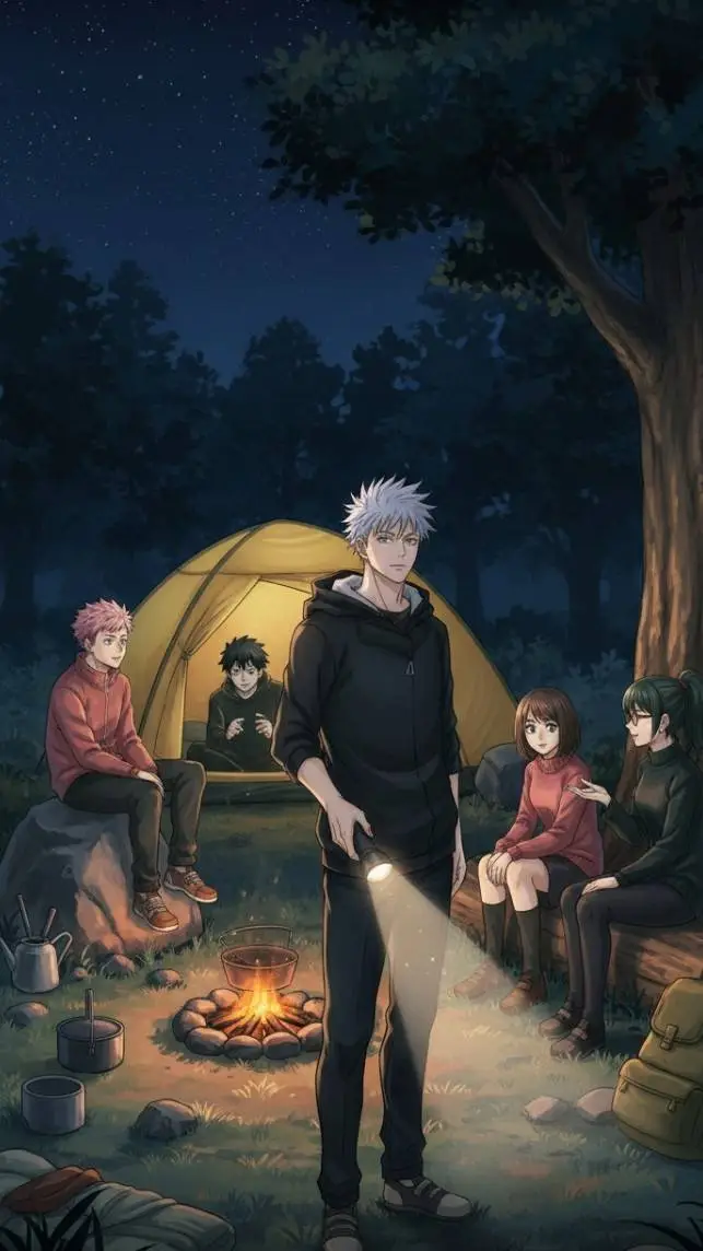 ai character: JJK Camping⛺ background